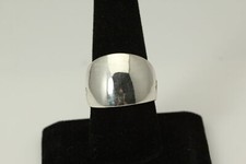 925 Sterling Silver Size 8.5 Thick Band Ring 11.8 Grams RIN8695