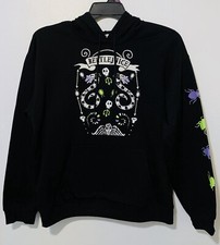 Beetlejuice Womens Graphic Print Hoodie Sandworm Large 12-14 Black