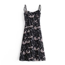 Women's Boho vintage Evening Party Beach Dresses check size charts