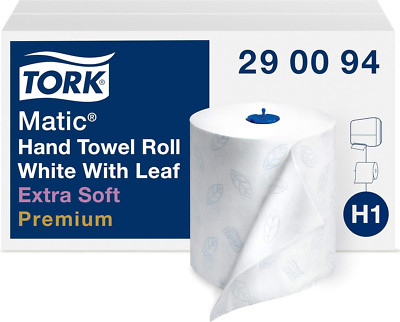 Matic Premium Extra Soft Hand Towel Roll, 6 Rolls, 300 Ft, High Absorbency