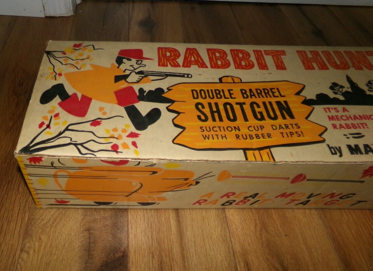 新品・未開封　Rabbits,Rabbits,All the way 1 EMPTY BOX + RABBIT ONLY** Vintage 1950s Marx Rabbit Hunt