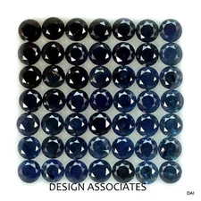 BLUE SAPPHIRE 3 MM ROUND ROYAL BLUE COLOR AAA SINGLE STONE TREATED
