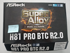 ASRock H81 Pro BTC 6 PCIE for Crypto with Intel Celeron G1840 and 4GB RAM Kit