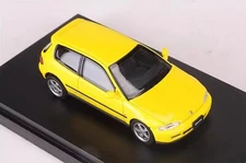 LCD 1/64 Scale Honda CIVIC SiR II EG6 Yellow Diecast Car Model Toy Gift
