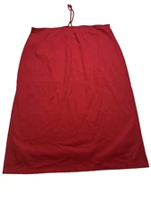 NEW Vintage Venezia Red Skirt Womens 26/28 Cotton Blend Midi NWT