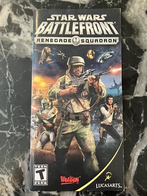 Star Wars Battlefront Renegade Squadron Sony PSP Instruction Manual Booklet ONLY