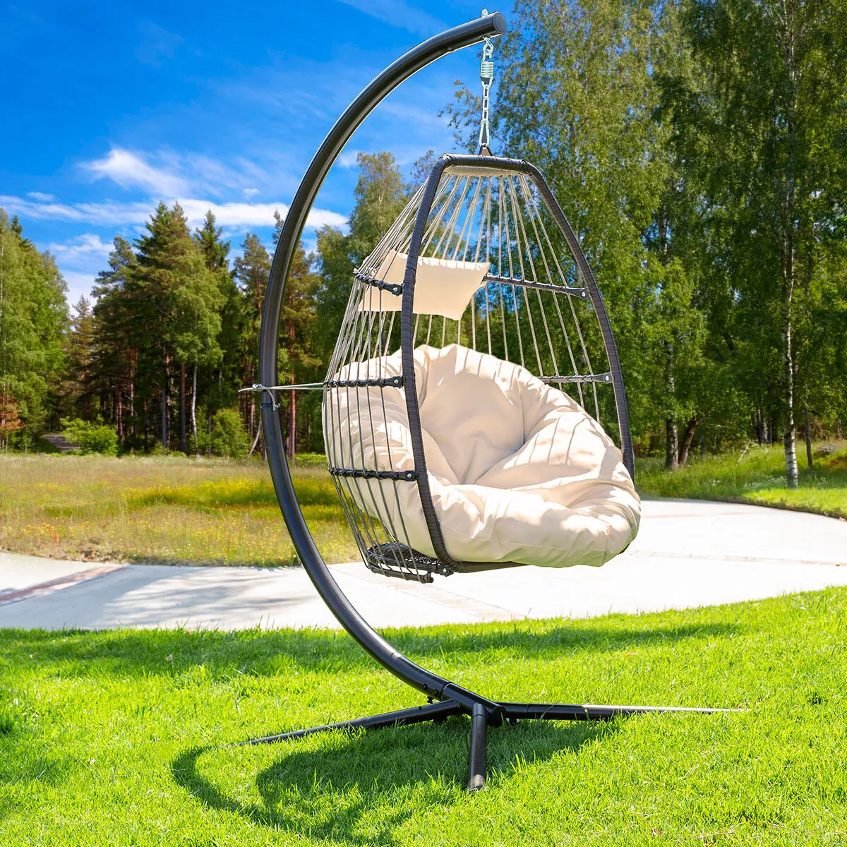 Tree hanging online egg chair
