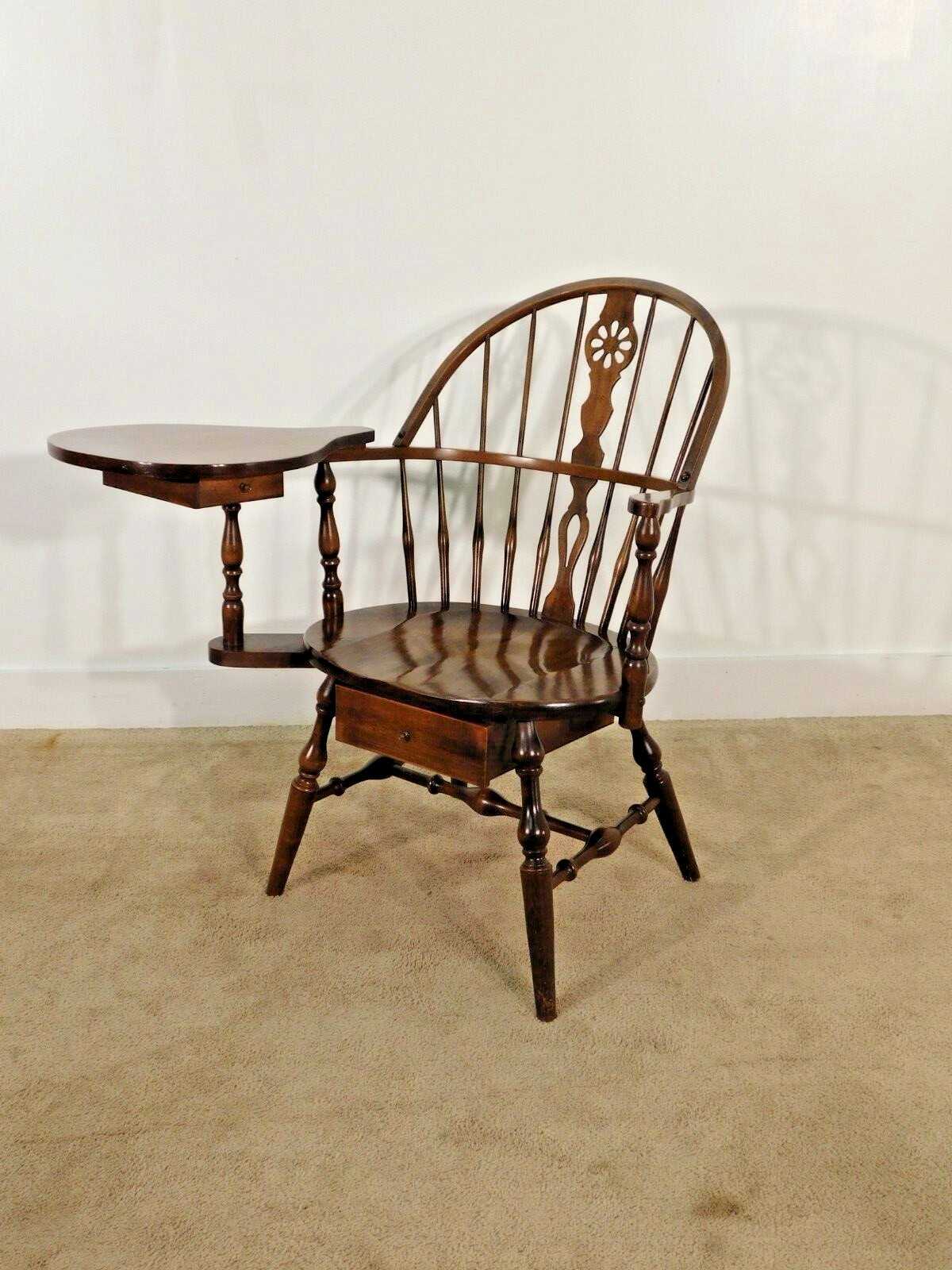 HALE Furniture Company of Vermont Maple Windsor Righthand Desk Chair w