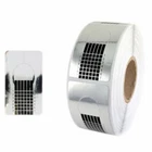 Narrow Silver Nail Building Forms UV/LED Builder Gel Polish Acrylic Tips Sticker