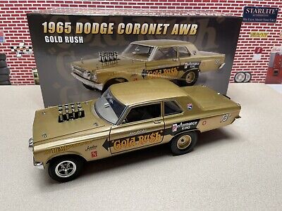 1/18 ACME 1965 DODGE CORONET AWB GOLD RUSH Mr. RICH DRAG CAR A1806506 IN  STOCK | eBay