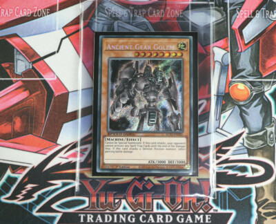 YuGiOh Ancient Gear Golem SGX1-END01 1st Edition Secret Rare