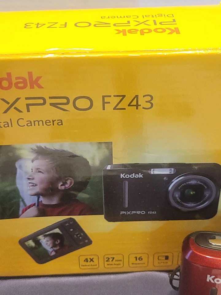 VINTAGE RED KODAK PIXPRO FZ43 16.0MP COMPACT DIGITAL CAMERA  WORKING  - Image 4 of 4