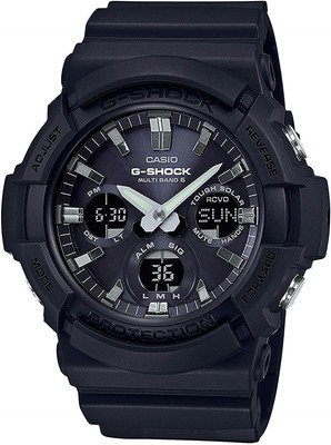 CASIO G-SHOCK GAW-100B-1A Solar Funk Schwarz Analog-Digital Herrenuhr
