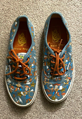 VANS Disney Pixar Toy Story Woody Authentic Low Top Lace Up Canvas Blue