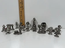 VTG 70’s-80’s Hallmark Little Gallery Pewter Lot of 17 Miniature Figurines Rare