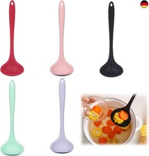 Suppenkelle Silikon Schöpfkelle Set 5 Stück Schöpflöffel Soßenkelle Soßenlöffel 