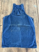 Vintage 60S Union Made Workwear Denim Full Apron 3 Pockets Sanforized Shop Vest