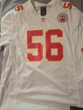 Brand New Mens XL Kansas CITY CHEIFS NFL Nike JERSEY White #56 George Karlaftis