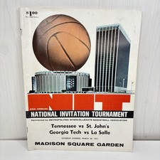 VTG 1971 34th Annual NIT Tournament Basketball Program w Ticket Stubs News Clips
