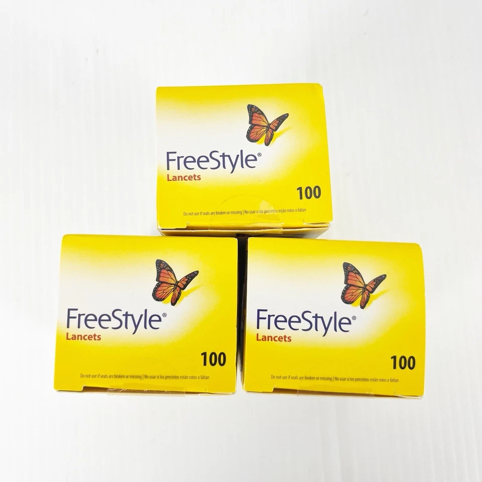 Комплект из 3 100 стерильных ланцетов Abbott FreeStyle калибра 28 2028-8-31 - Изображение 4 из 4