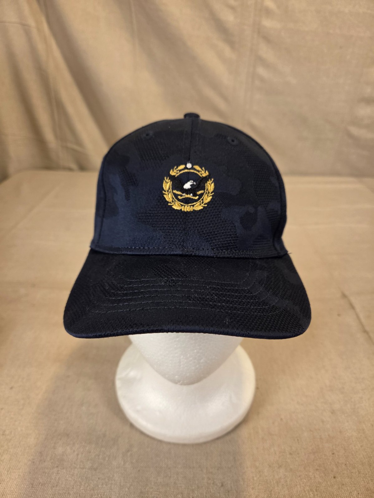 Imperial Camo Baseball Cap Adjustable Snapback Hat Navy Blue
