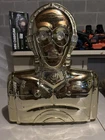 stars Wars vintage C3po figure carrying case With Labels Inside