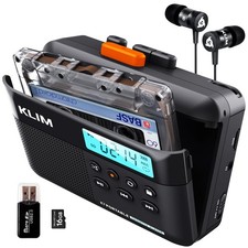 KLIM K7 Cassette Tape Player - to MP3 Converter - Black Orange