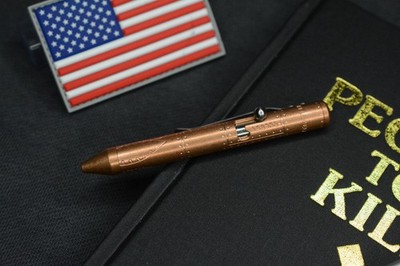 RARE Fellhoelter TiBolt Ltd Ed - WWII Warthog Copper Pen 5.5” w