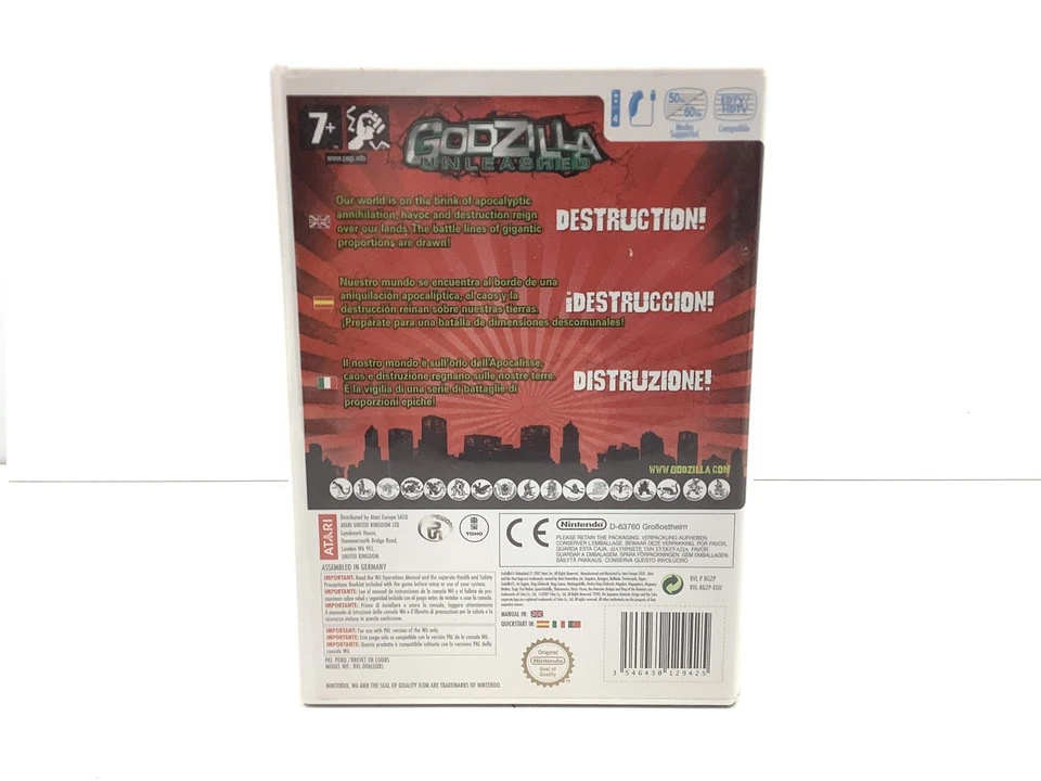 GODZILLA UNLEASHED - NINTENDO WII - PAL ESPAÑA, foto 2 de 5