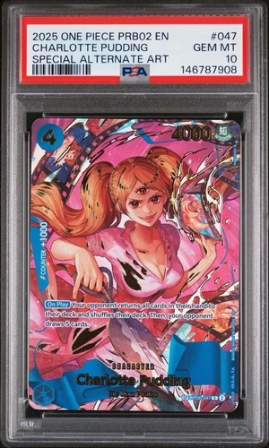 Charlotte Pudding (SP) One Piece OP06-047 Premium Booster-The Best-Vol. 2 PSA 10