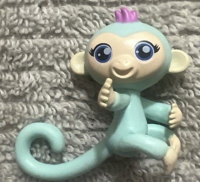 Zuru Toy - Mini Fingerlings Figure Wowwee Series 1 Teal Blue Monkey