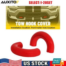 Red D-Ring Tow Hook Cover for Ford F150 and Bronco 2004-2024 Accessories 2-20X