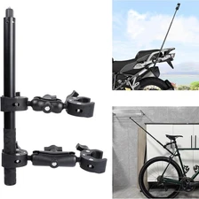 PellKing Motorcycle Bike Handlebar Clamp Mount and 61" Invisible Selfie Black 
