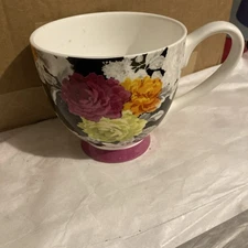 Portobello by Inspire Bone China Multicolor Purple White Coffee Cup