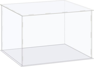 Acrylic Display Case Box Clear Dustproof Protection Showcase 41x36x36