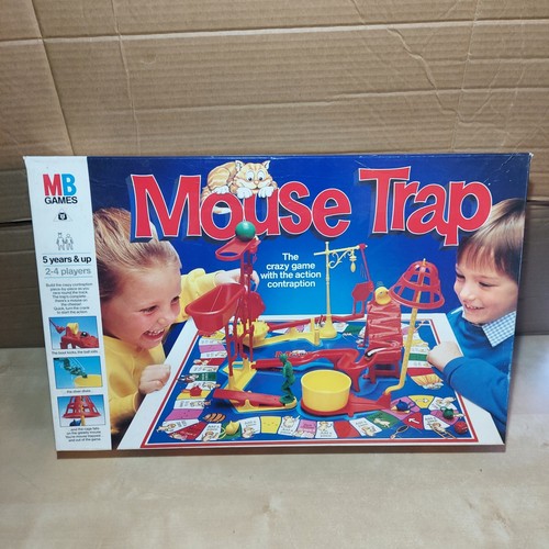 Mouse Trap Board Game - MB - Vintage 1986 - Complete Set - Boxed Read Descript
