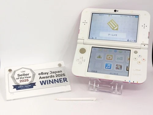 B1635 Nintendo new 3DS LL XL console Pink x White Japan w/pen x
