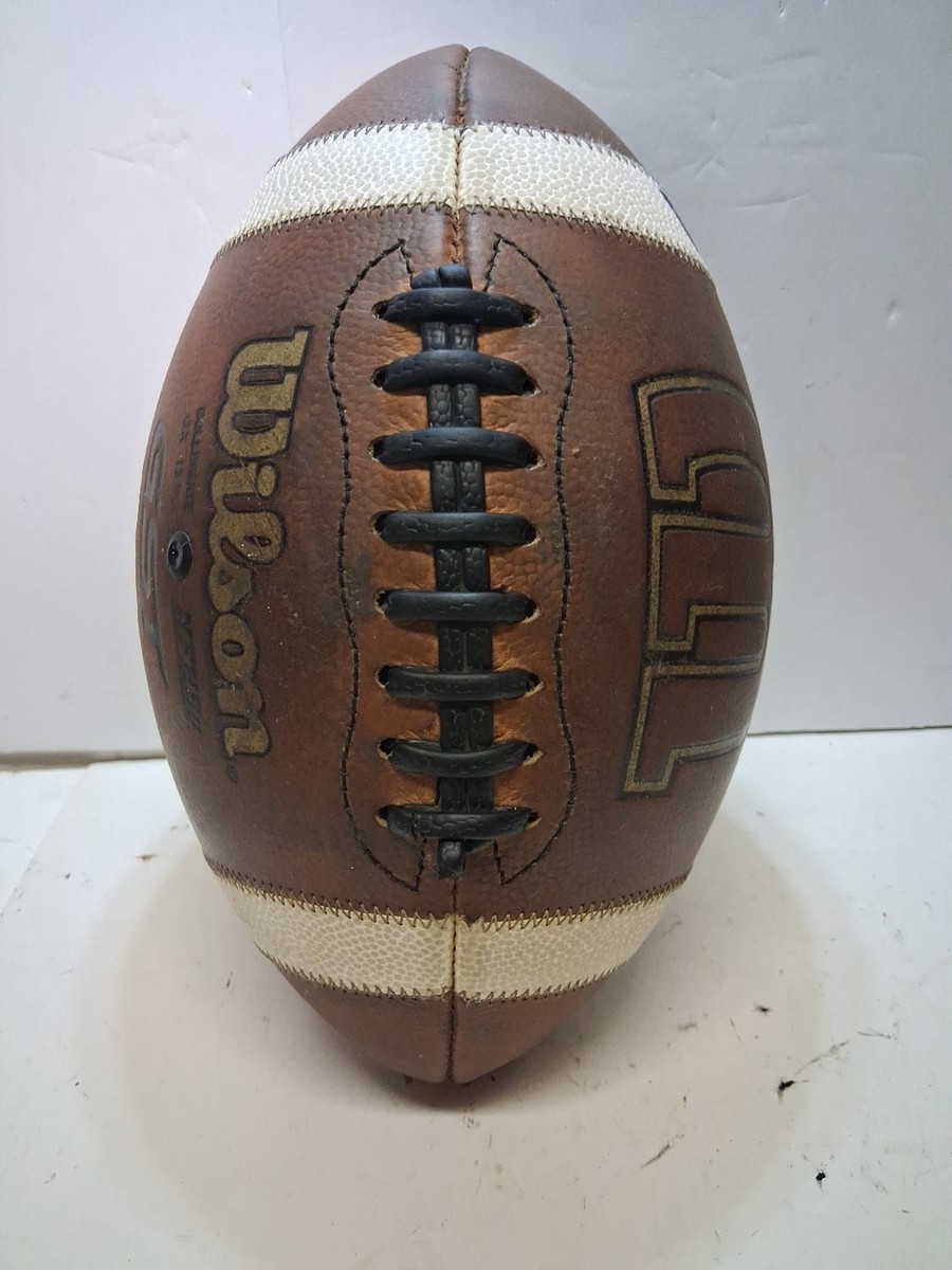 Wilson GST Football NFHS/NCAA Leather Football Game Prepped
