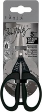 Tim Holtz Left Handed Scissors - 5 Inch Mini Snips with Micro Serrated Blade -