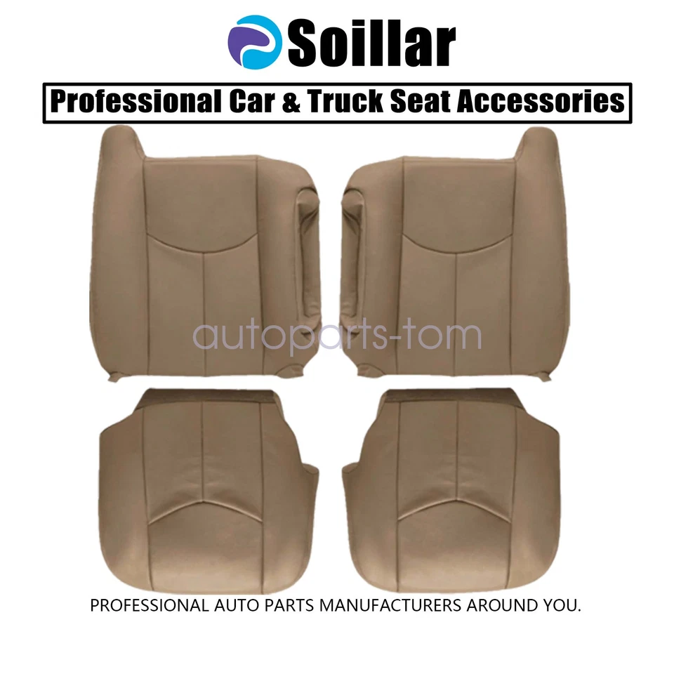 Cubierta de asiento trasero e inferior para conductor Silverado Sierra 2003-2006 color tostado 522 Foto 2 de 4