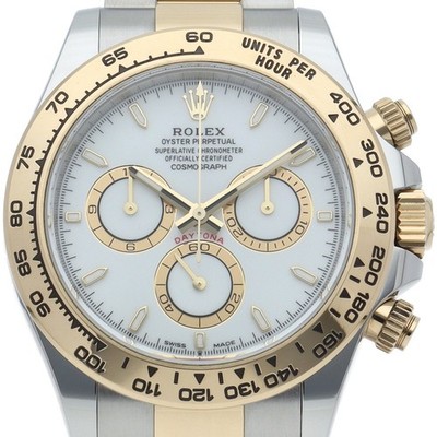 ROLEX Cosmograph Daytona Uhr 126503 K18YG / Edelstahl Herrenuhr weiß GEBRAUCHT