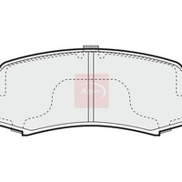 Mitsubishi Pajero/Shogun Iv 2006 BremsbeläGe Hinten (R90) PAD822