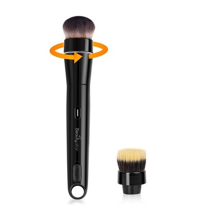 360° Rotating Makeup Brush with 2 Replaceable Brush Heads, 2 Adjustable Speed...