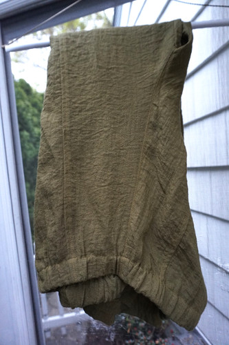 ELEVEN STITCH WOMEN OLIVE ELASTIC PANTS     SIZE SMALL  GENTLY USED