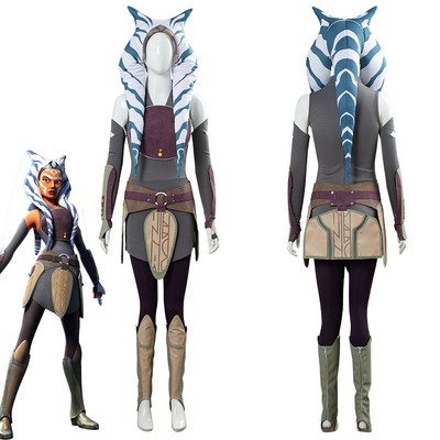 Star Wars Rebels Ahsoka Tano Cosplay Costume Halloween Ahsoka Dress full outfits