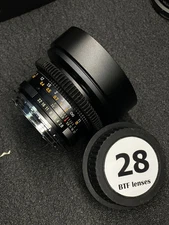 Canon EF ROKINON MC 28mm f/2.8 Wide Angle Cinemod for Canon EF BTF Lenses