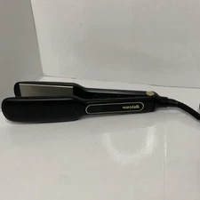 Wavytalk Hair Straightener 1.7 Inch Wide Titanium Wet to Dry Flat Iron Black