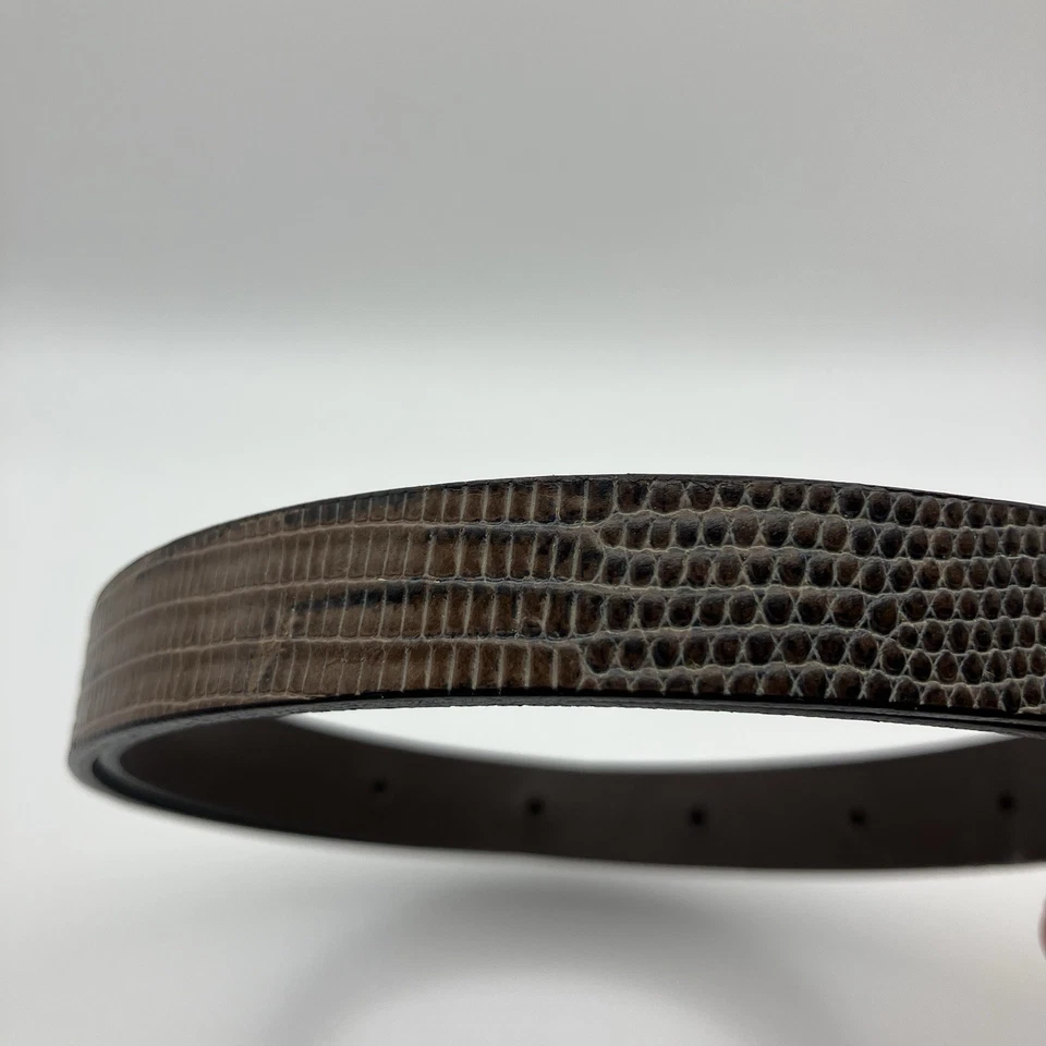 Cinto feminino Ann Taylor de couro genuíno feito na Itália 26 pol” marrom - Imagem 3 de 4