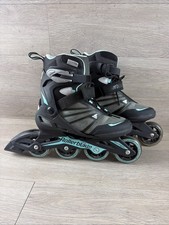 Rollerblade Zetrablade W Women's Inline Skates Size 7 Black Gray Teal