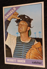 1966 TOPPS BASEBALL SET. #62 Merritt Ranew, Los Angeles Angeles Angels, VGEX